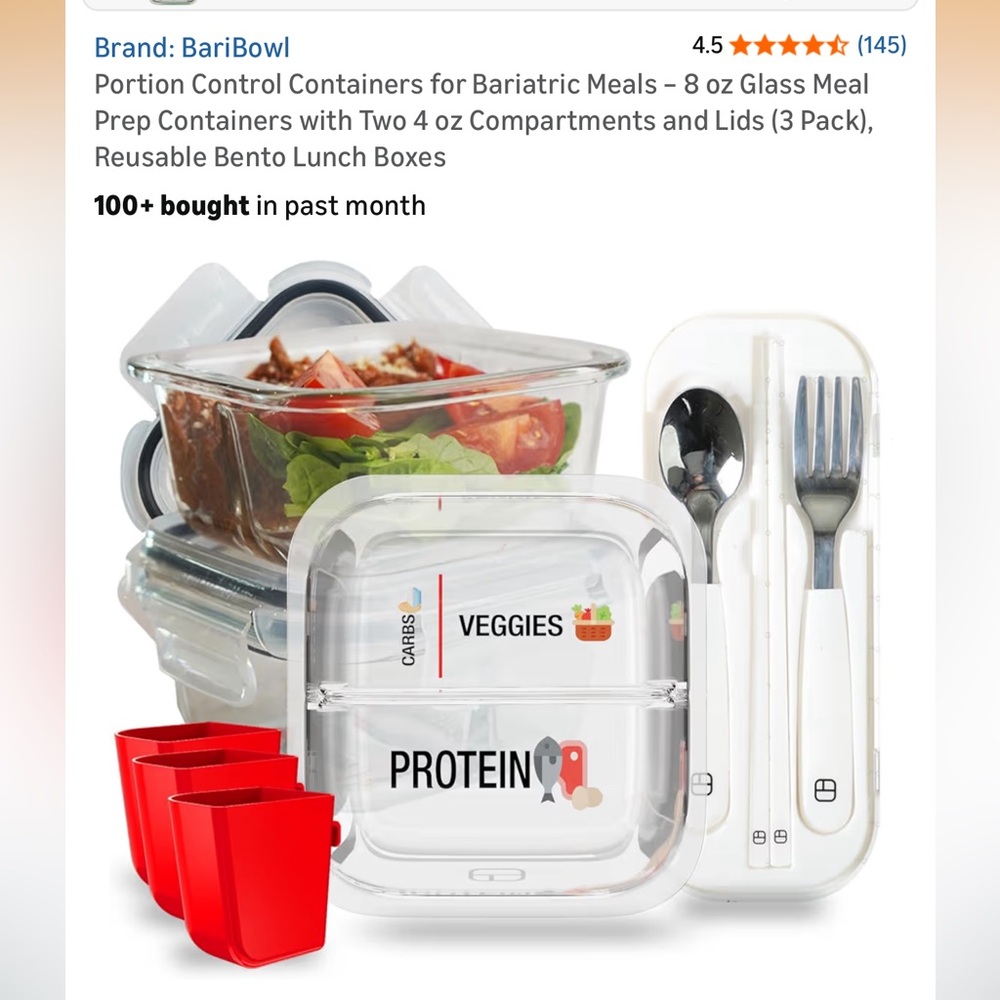 Beriatric Glass Lunch Box